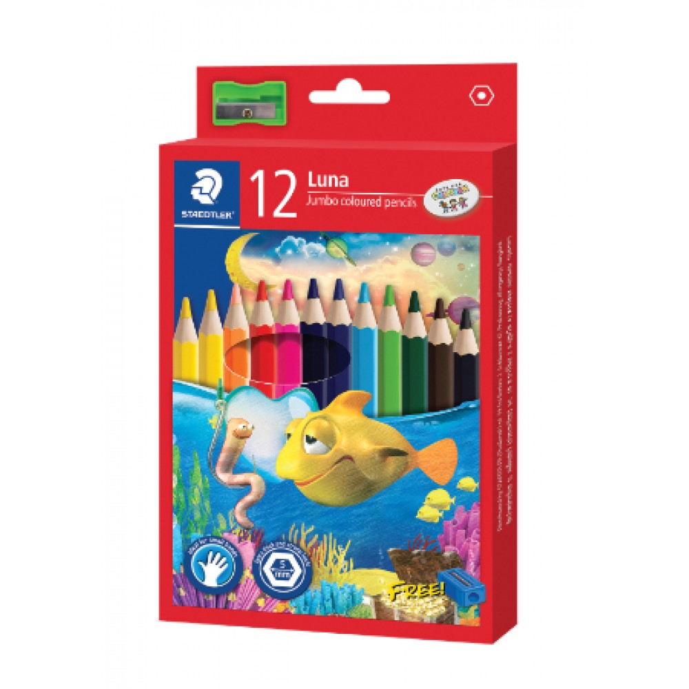 Staedtler Luna Jumbo Colour Pencils - 12 Long
