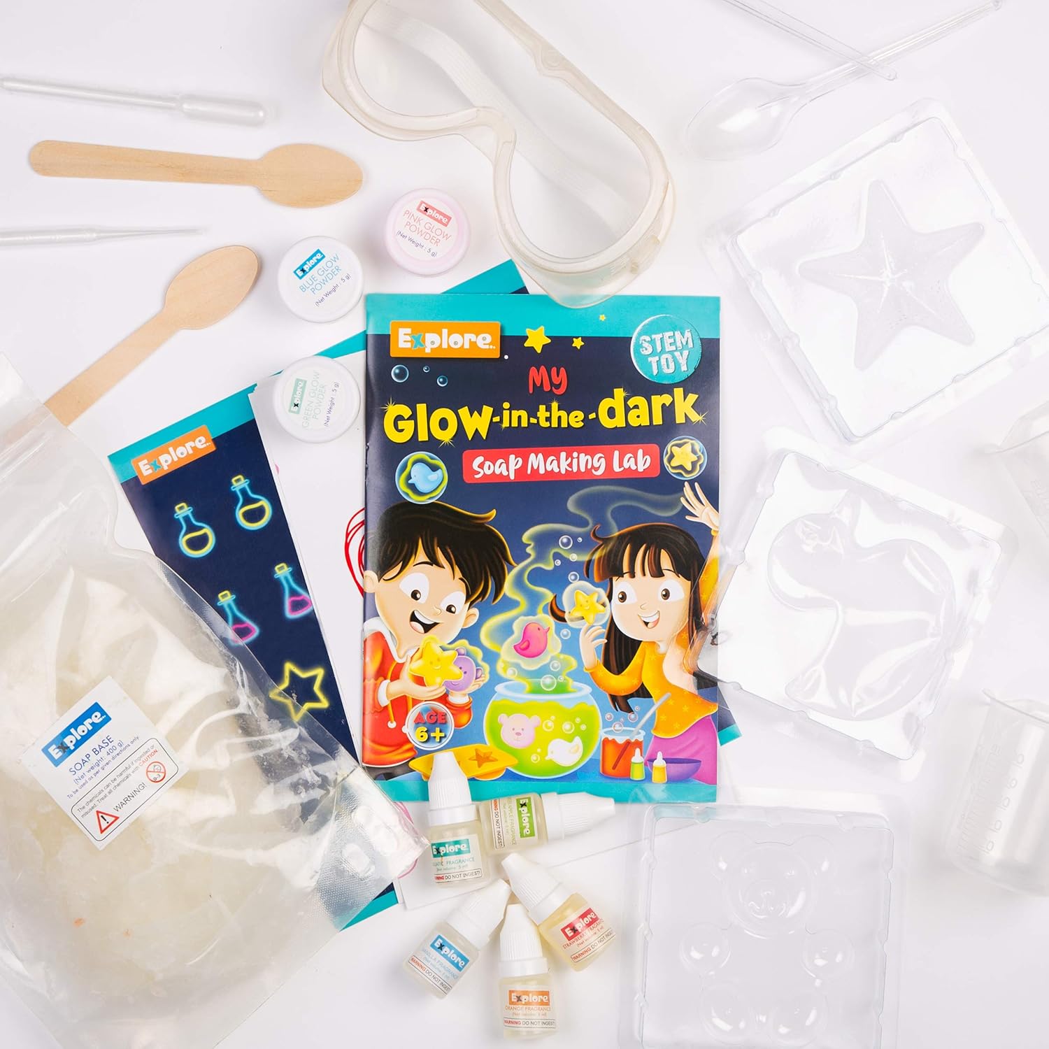EXPLORE STEM MY GLOW IN THE DARK SOAP MAKING LAB
