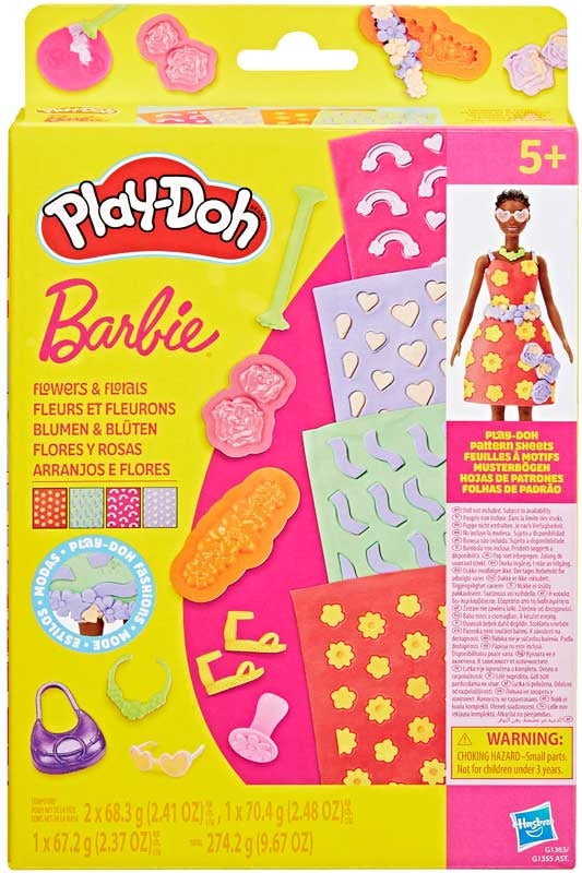 PLAYDOH BARBIE DESIGNER PATTERNS PACKS ASSORTED