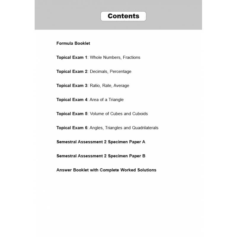 Primary 5 Exam Questions Topical Maths (Pack)