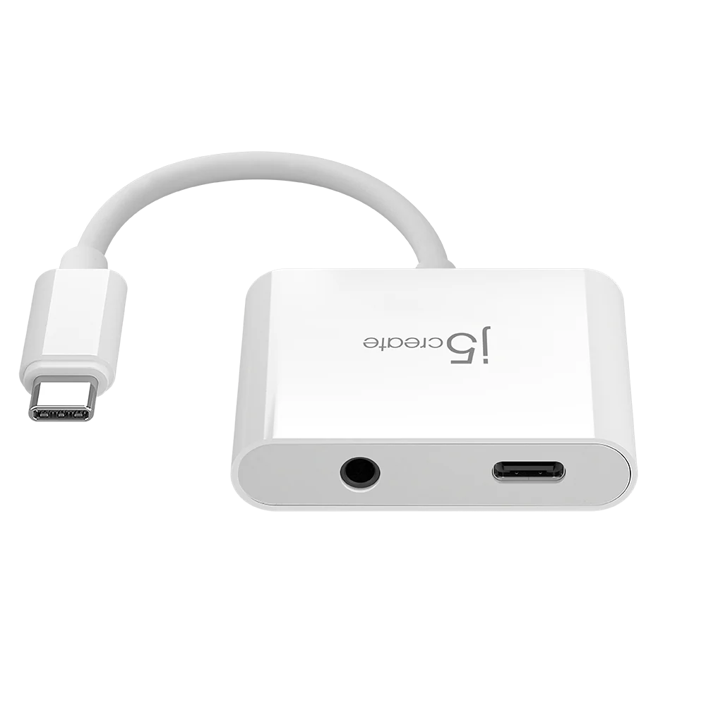 J5Create JCA122 USB-C to 3.5mm Audio with PD Adapter