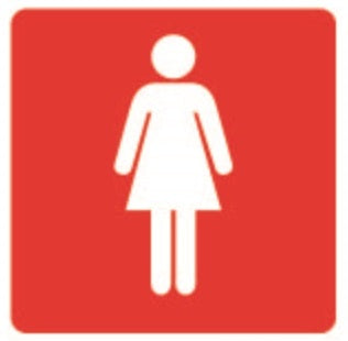 COSMO LADIES SIGN SA14-653R (150mm x 150mm)
