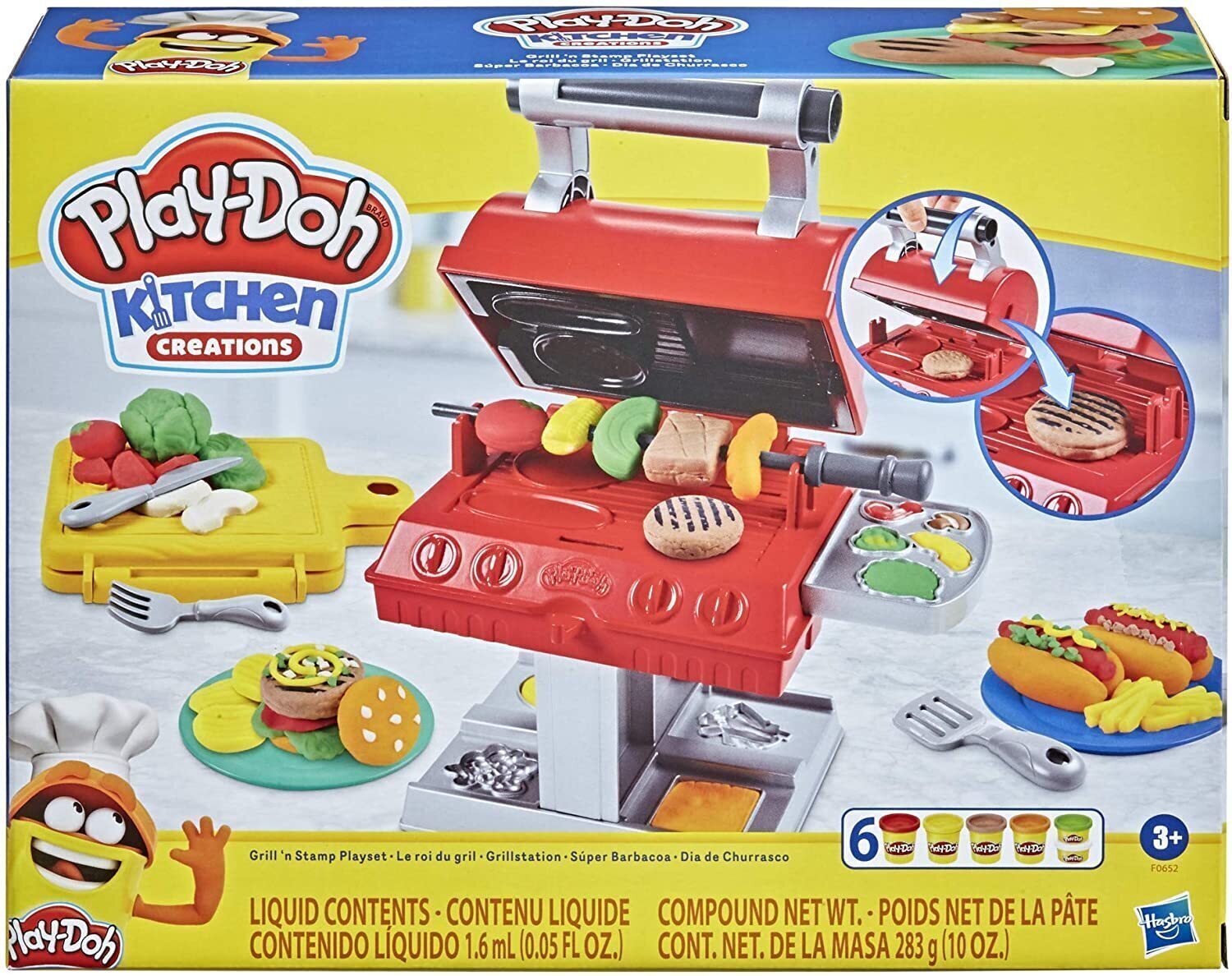 HASBRO PLAYDOH GRILL N STAMP PLAYSET