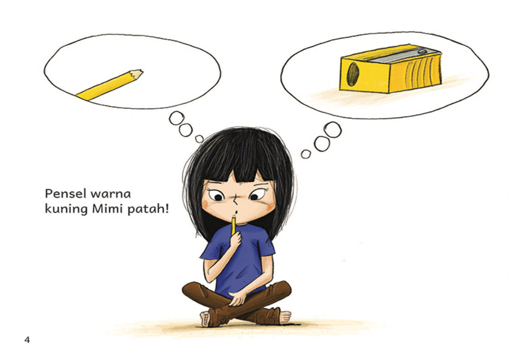 Pensel Warna Kuning Mimi