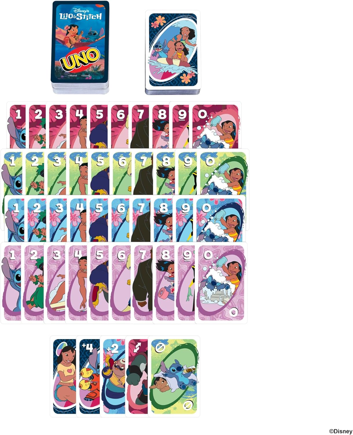 Mattel Uno Disneys Lilo And Stitch Card Game