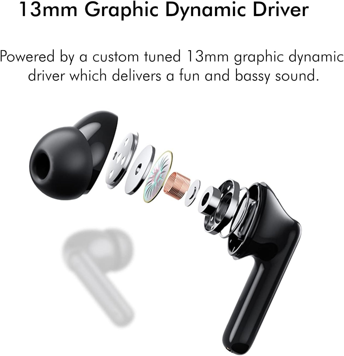 Generic Alpha & Delta KS50 ANC Noise Cancelling Bluetooth True Wireless TWS Earphones
