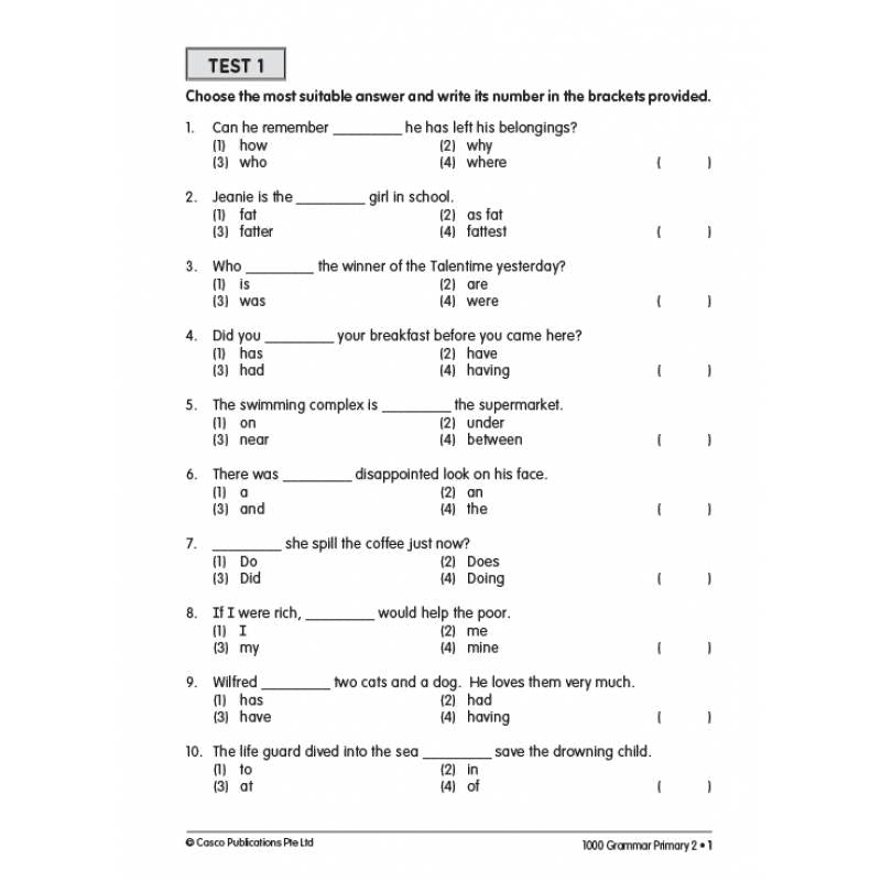 Primary 2 1000 Grammar - Revised Edition