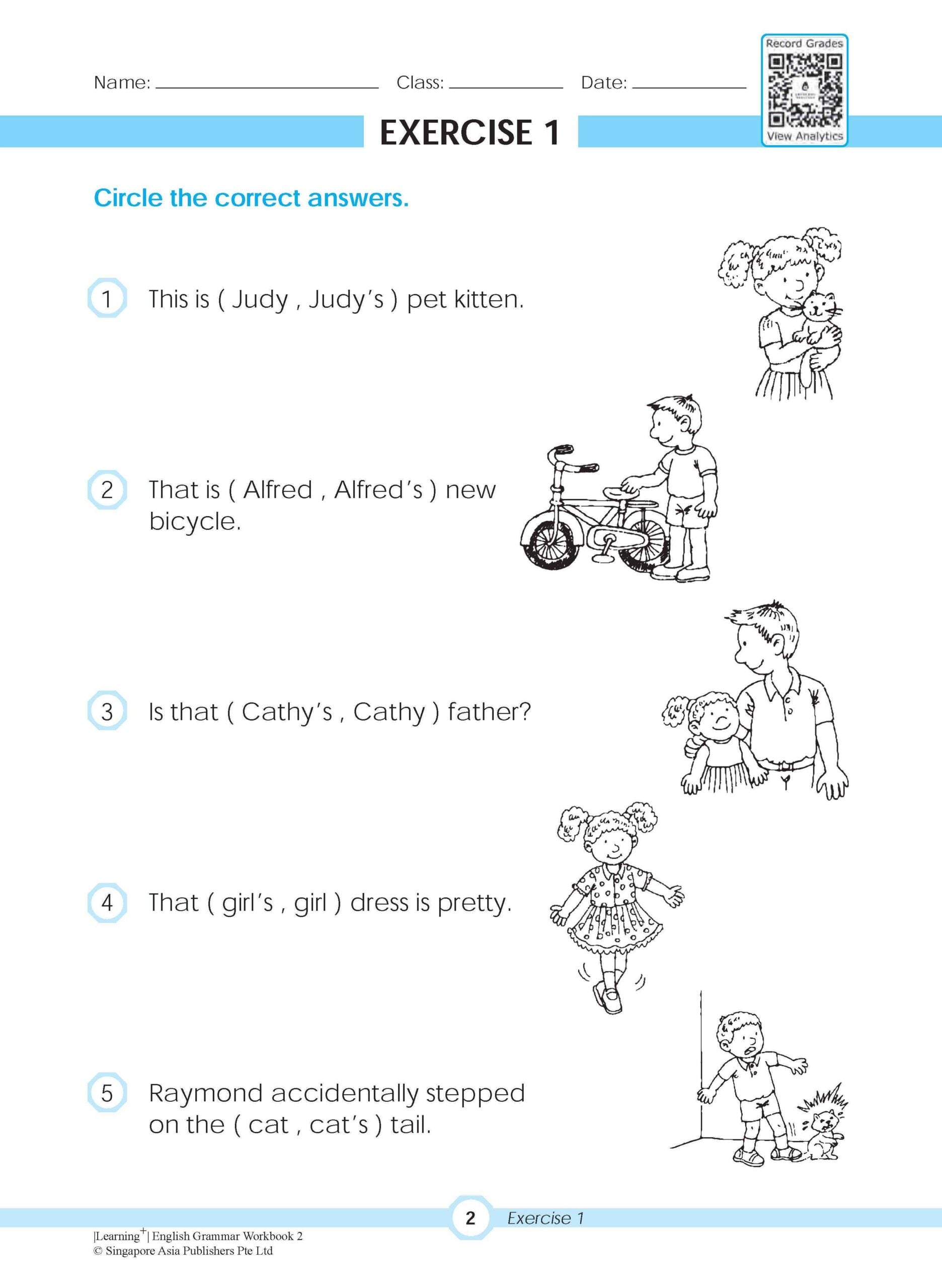 Primary 2 LEARNING+ ENGLISH GRAMMAR Workbook 2 -3rd Edition