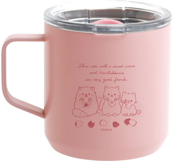RILAKKUMA STRAWBERRY CAT S.STEEL MUG KA15001