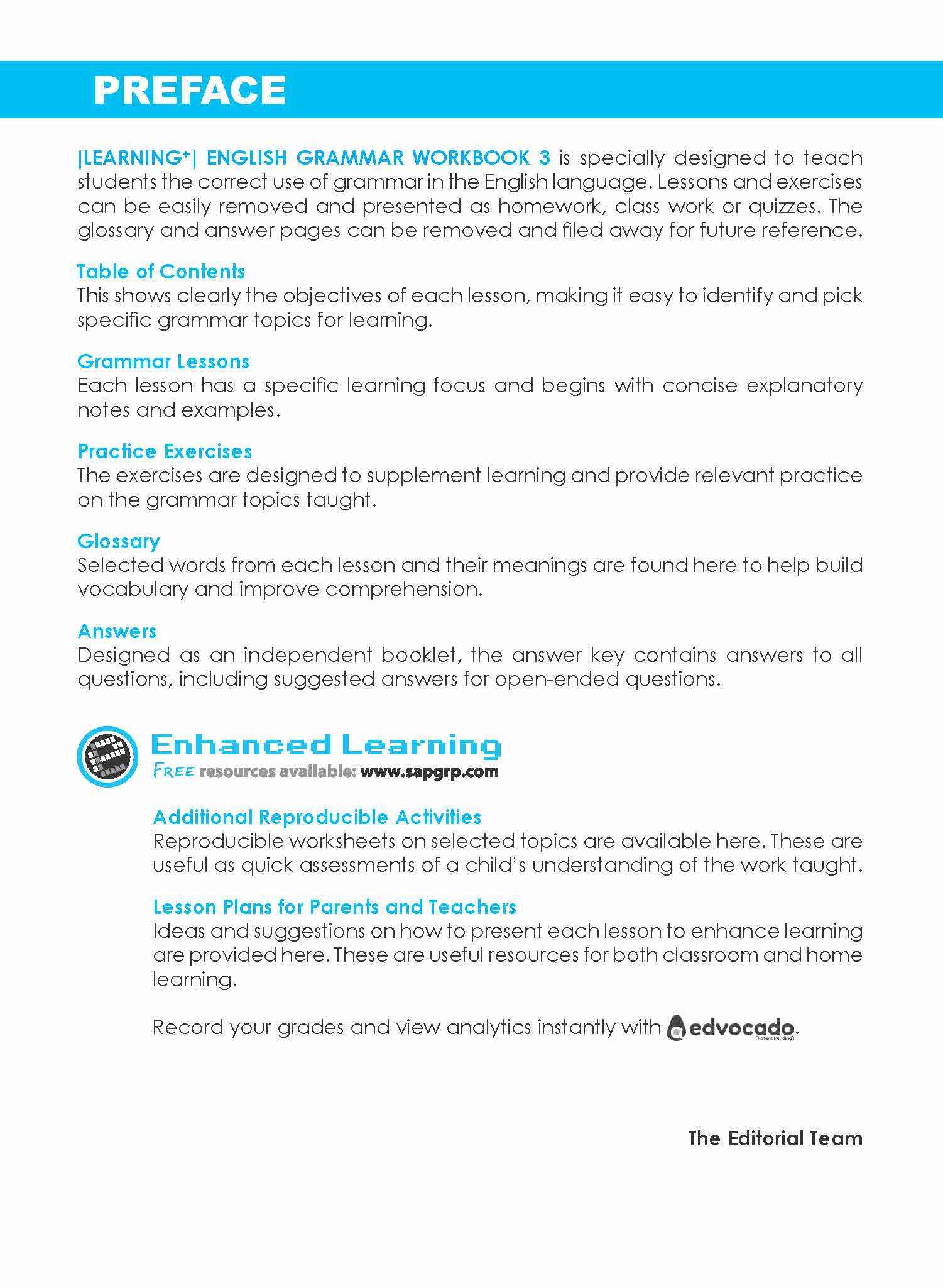 Primary 3 LEARNING+ ENGLISH GRAMMAR Workbook 3-3rd Edition