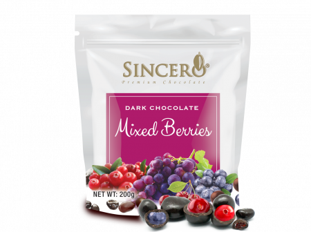 Sincero Dark Chocolate Mix Berry 50g