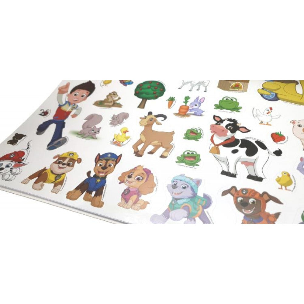 PAW PATROL ACTIVITY COLOURING BOOK WITH REUSABLE STICKERS AB-1