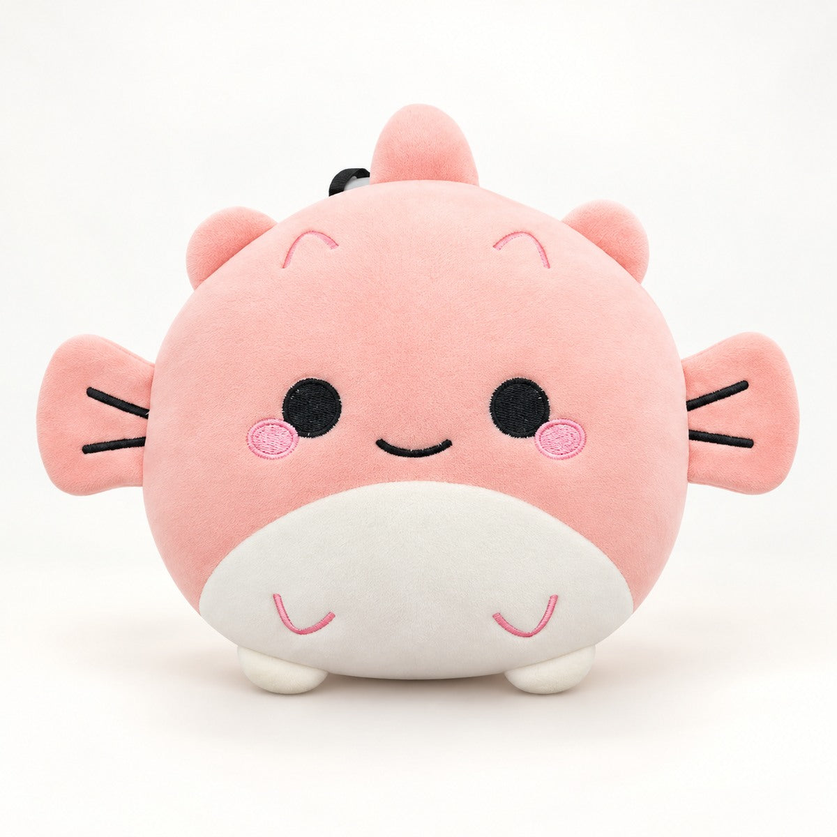  2 In 1 Plush Eye Mask And Head Rest Cushion - Pink Fish 