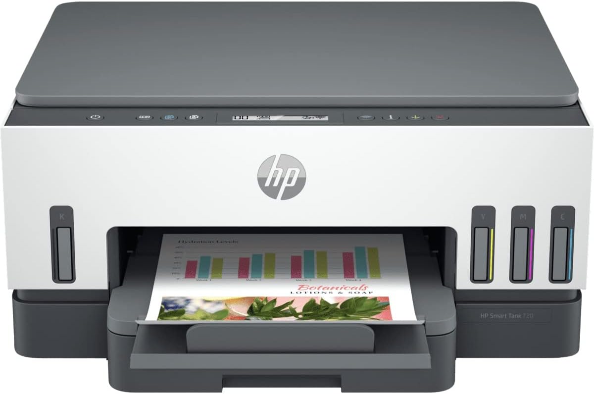 HP Smart Tank 720 - A4 All-in-One Wireless Smart Tank Color Duplex Printer