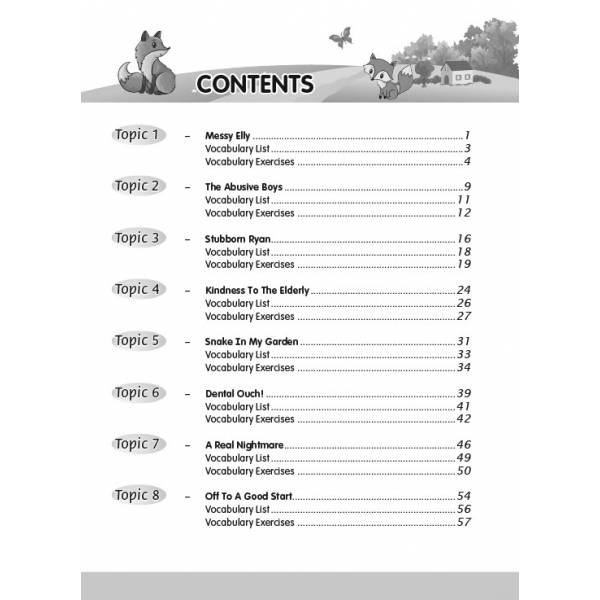 Primary 2 Vocabulary for Composition