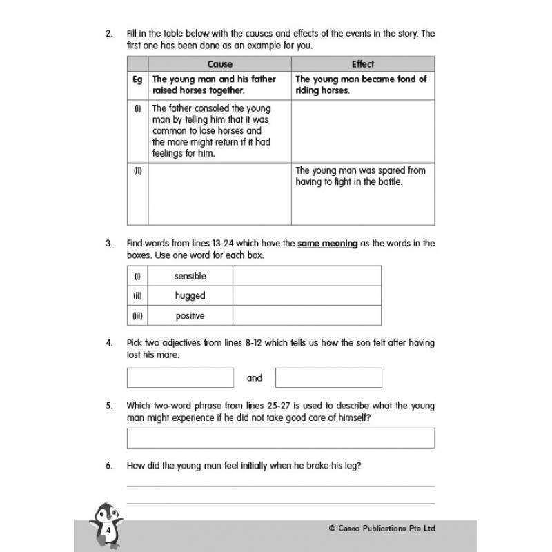 Primary 5 New English Comprehension
