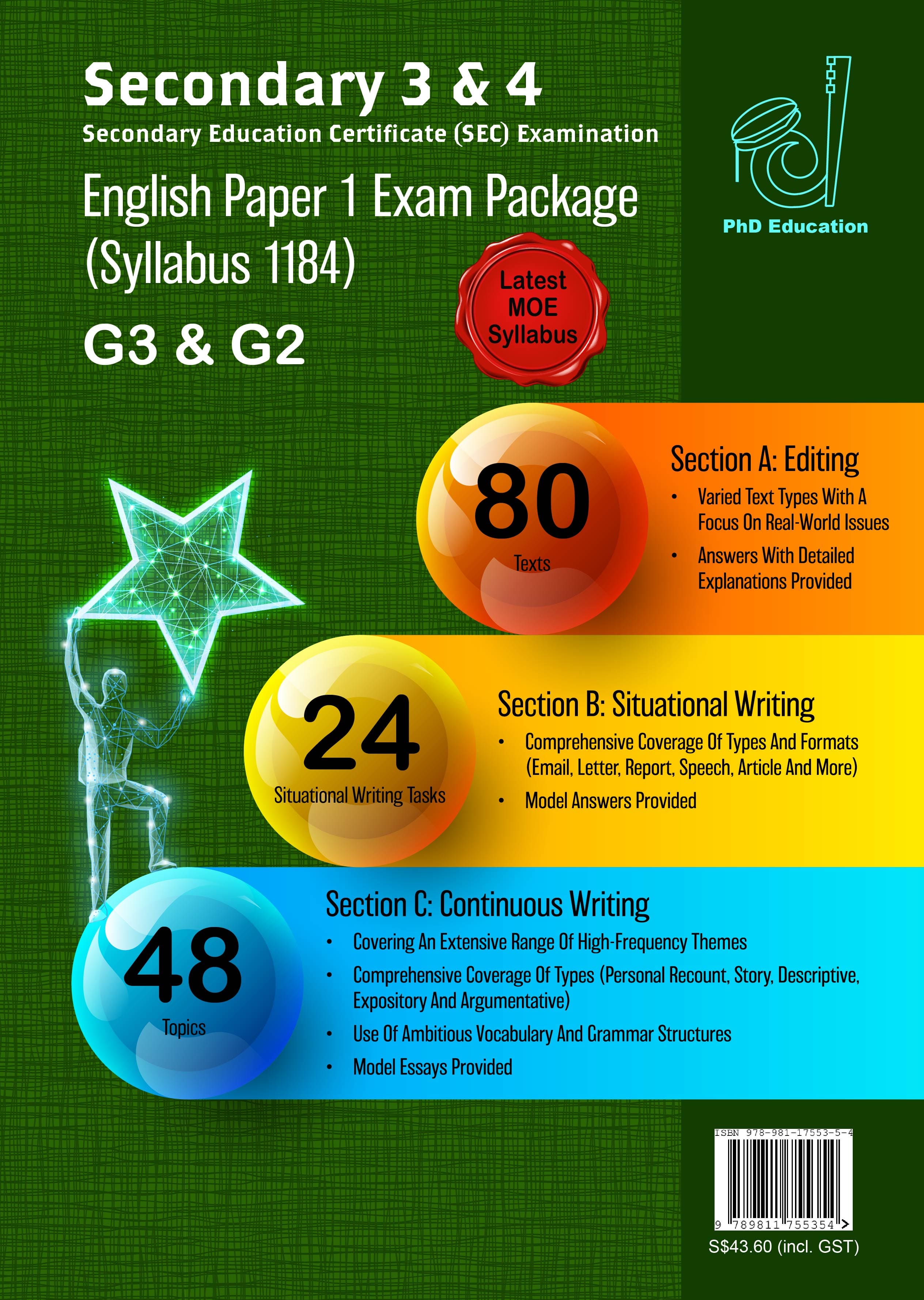 Secondary 3 & Secondary 4 G3/G2 English Paper 1 Exam Package