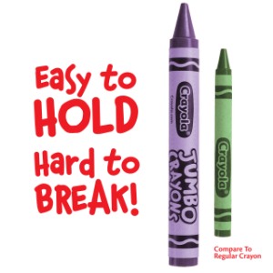Crayola Jumbo Crayons 8's 520389