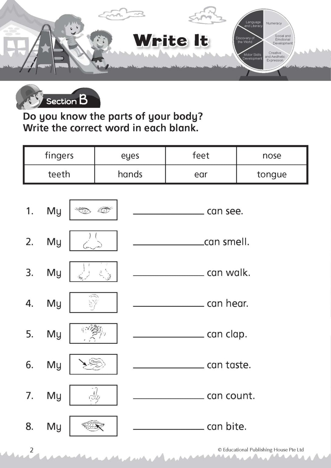 K1 English 'i Love School!' Weekly Practice