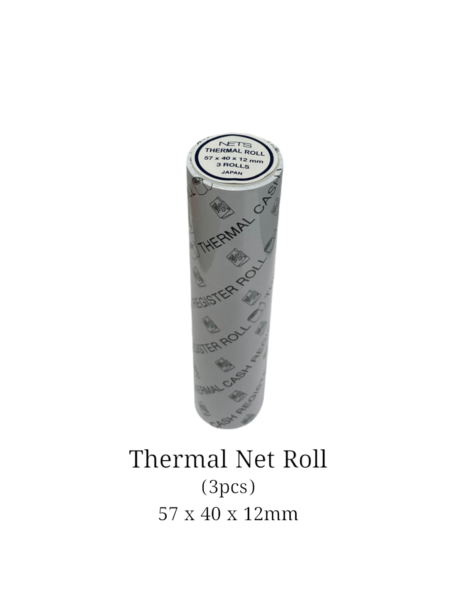 Waysin Thermal Net Roll, 3pcs, 57mm X 40mm X 12mm