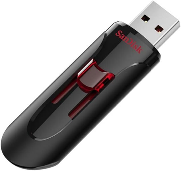 SanDisk SDCZ600-032G-G35 Cruzer Glide 3.0 32GB USB3.0 Flash Drive, Black