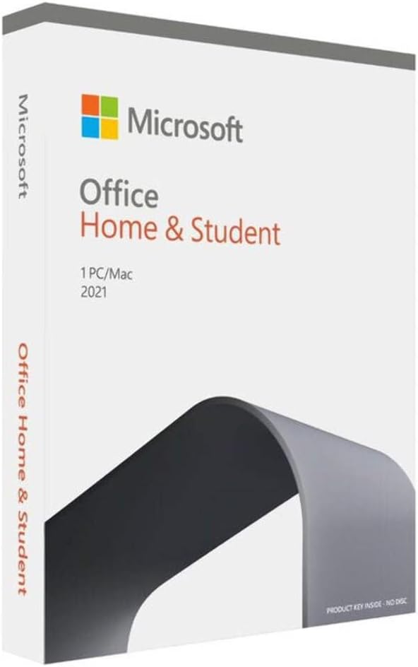 Microsoft Office Home And Student 2021 English Subscription Medialess For 1 Device,white