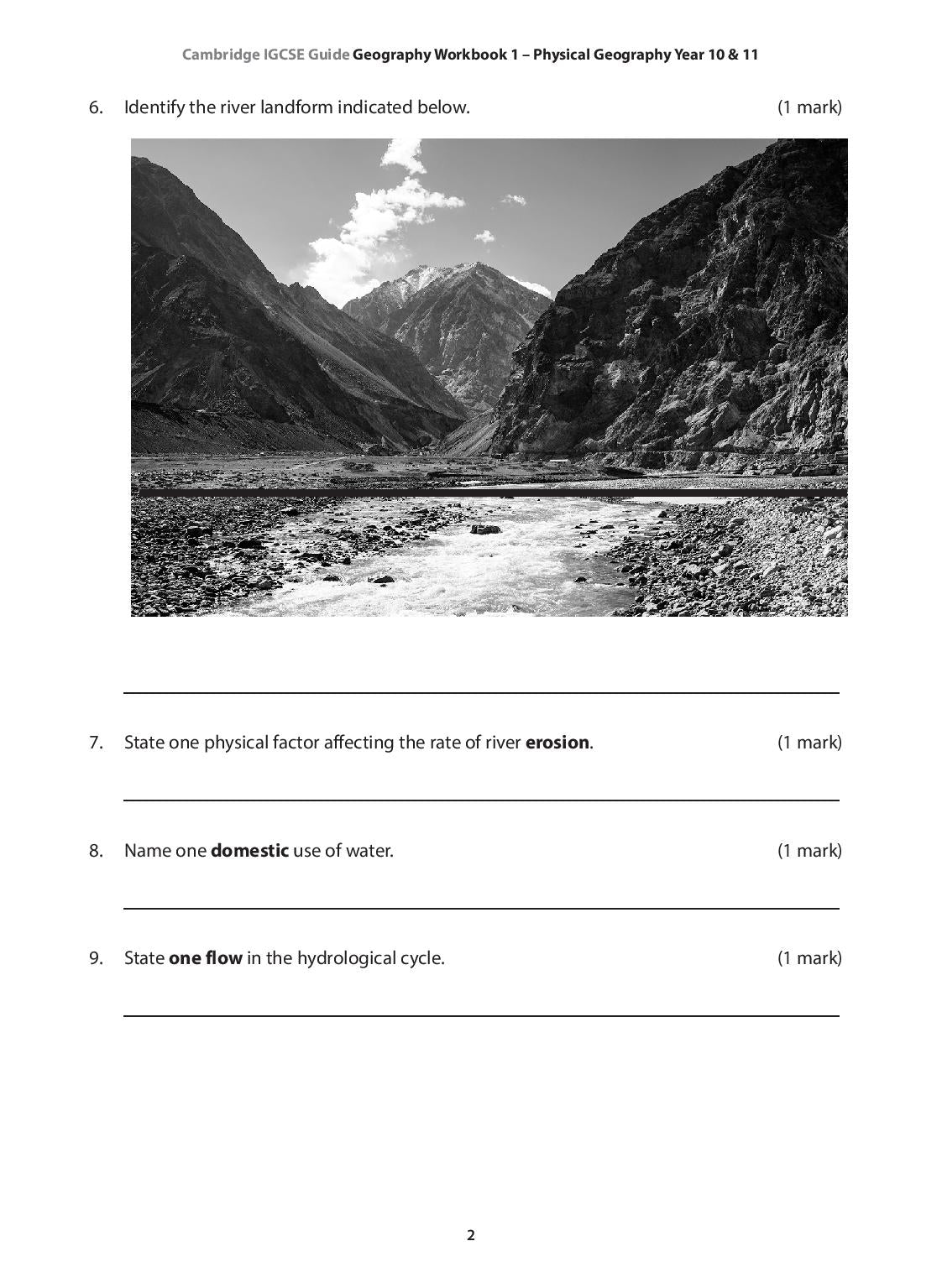 IGCSE Guide Geography Workbook 1 – Physical Geography Year 10 & 11