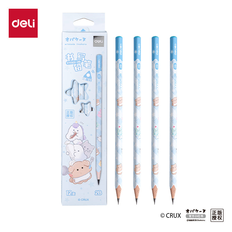 Obakenu Sticky Notes 2B Pencil 12P/Bx Yy901