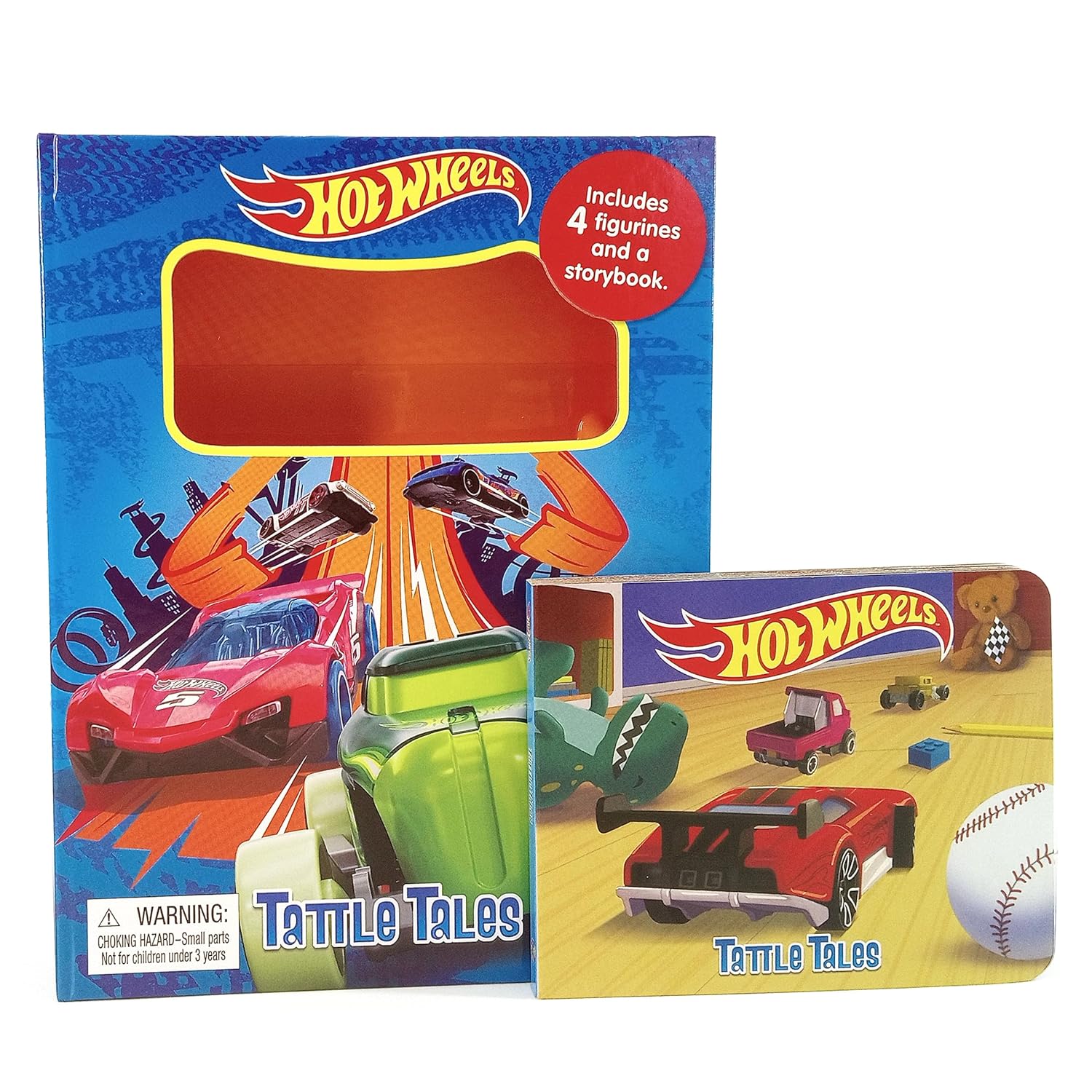 Hot Wheels Tattle Tales - Activity Books For Kids (12-Page Storybook, 4 Figurines) Board book – Picture Book