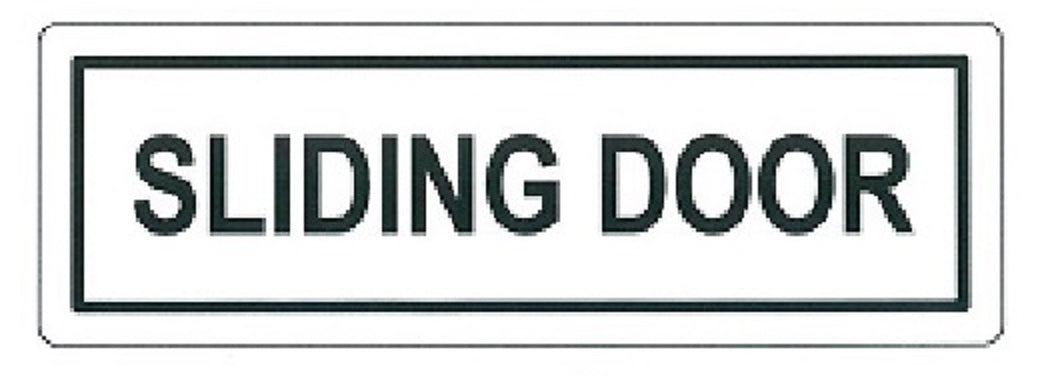 COSMO SLIDING DOOR SIGN SA5-676W (150mm X 50mm)