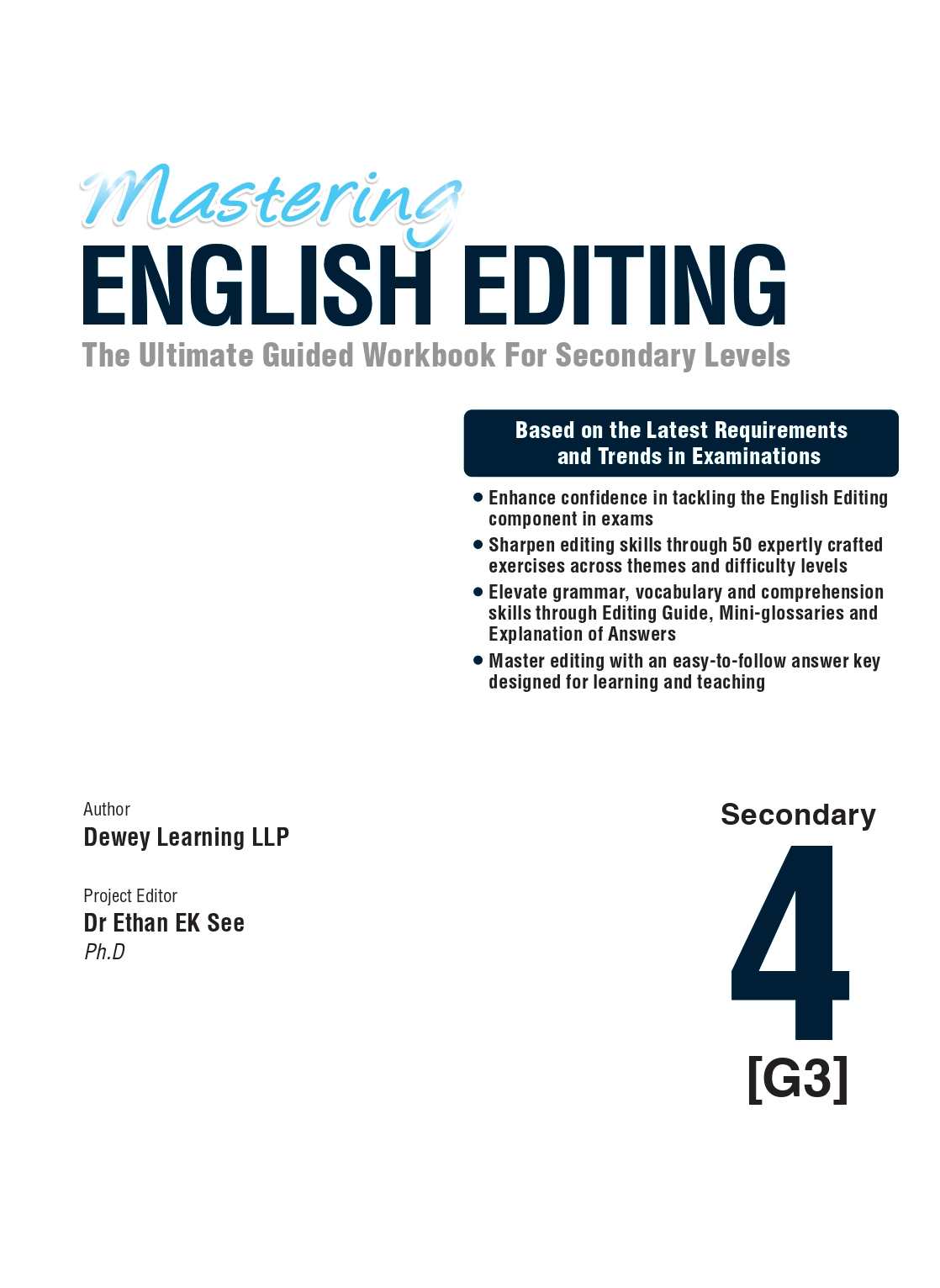 Mastering English Editing Secondary Level 4 (G3)
