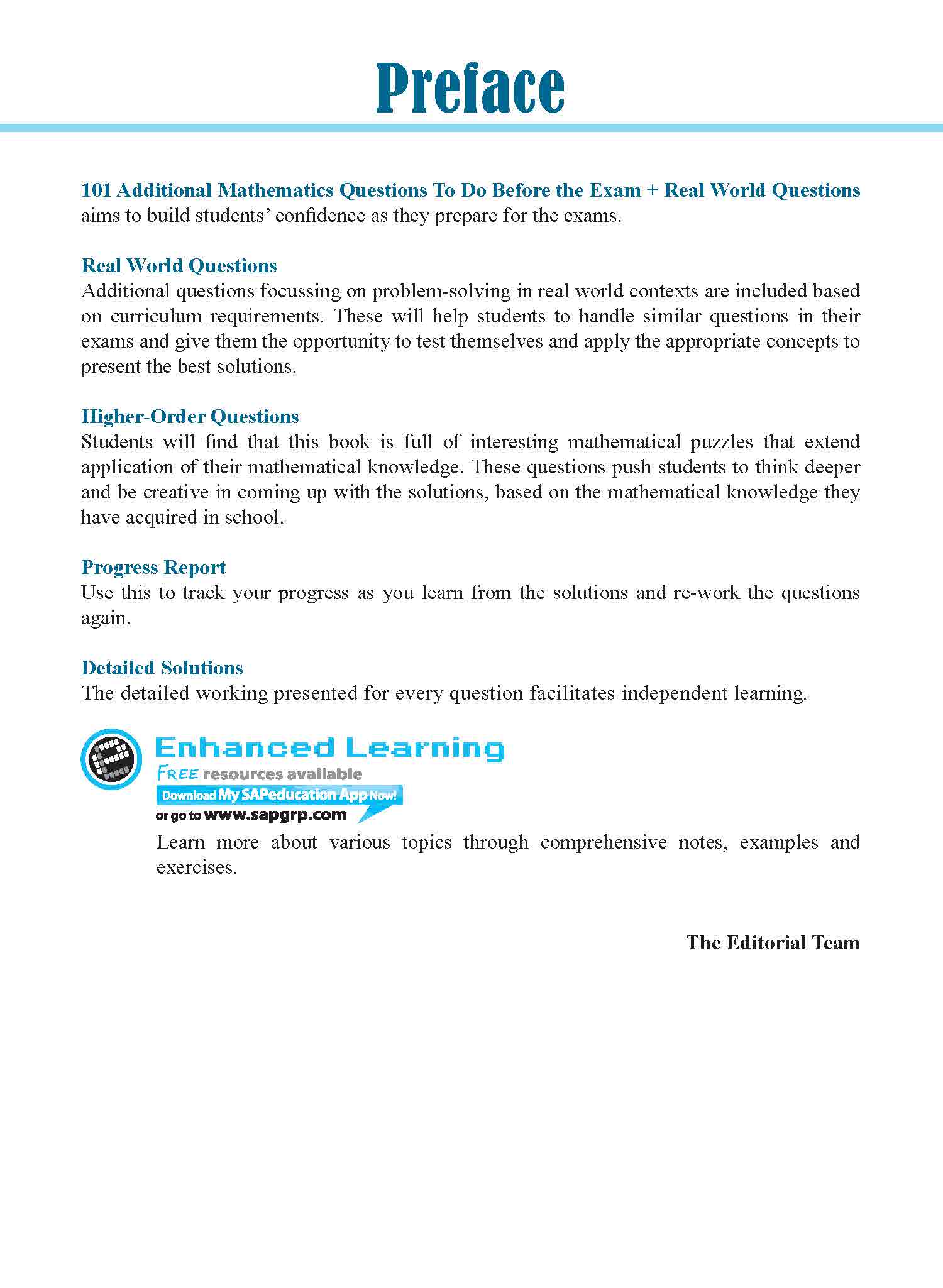 101 Additional Mathematics Questions To Do Before The Exam + Real World Questions Secondary 4