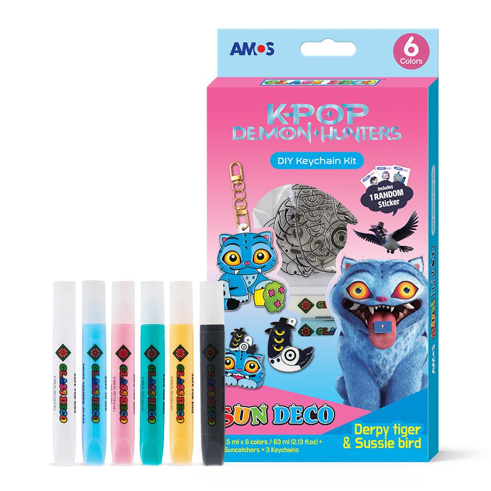 AMOS Glass & Sun Deco Keyring Set – K-POP Demon Hunters KDH-11