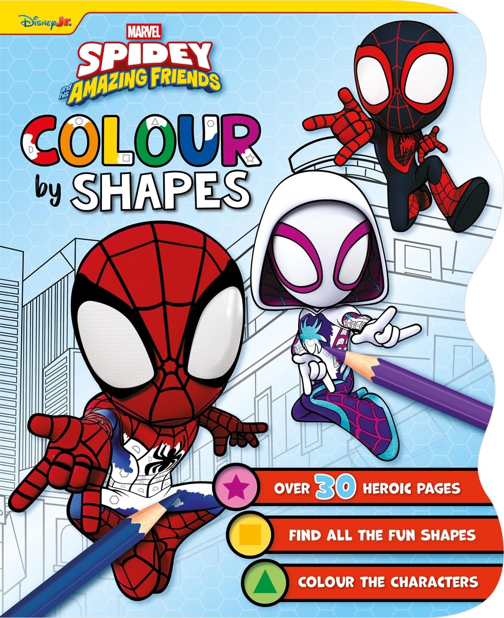 Marvel Spidey & Friends: Colour by Shapes (Paperback)