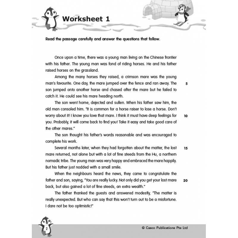 Primary 5 New English Comprehension