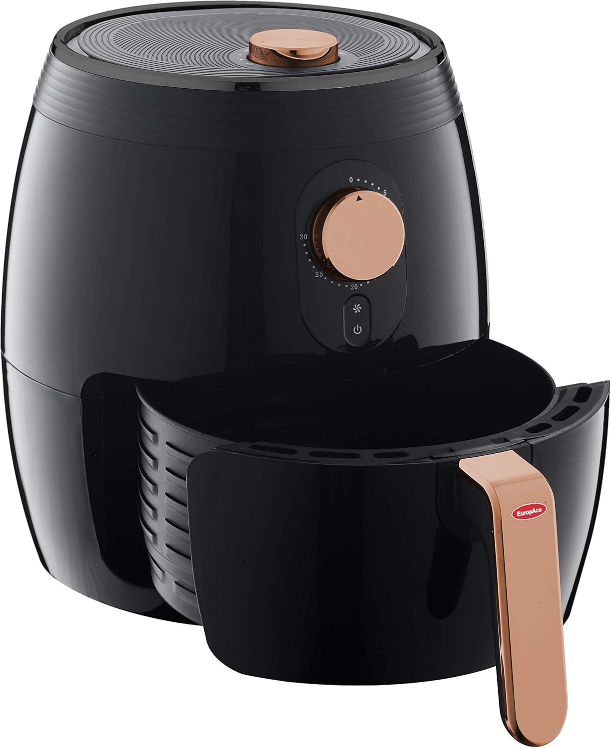 EuropAce EAF 5320V Large Capacity Air Fryer, 3.2L, Rose Gold