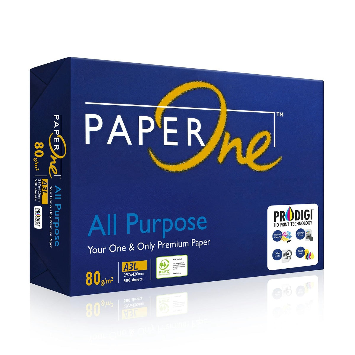 Paperone All Purpose Paper 80g A3 500's (1 Carton)