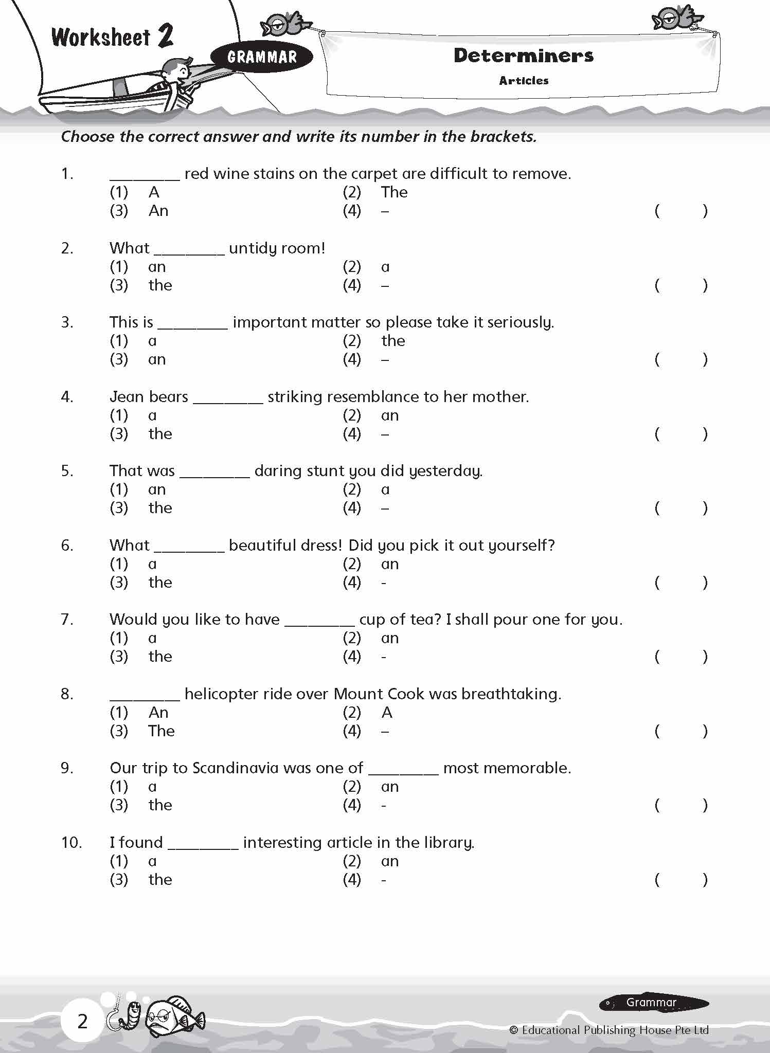 Primary 3 New English Grammar & Vocabulary Worksheet