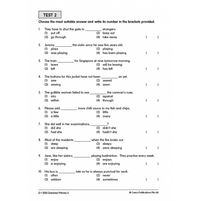 Primary 6 1000 Grammar - Revised Edition