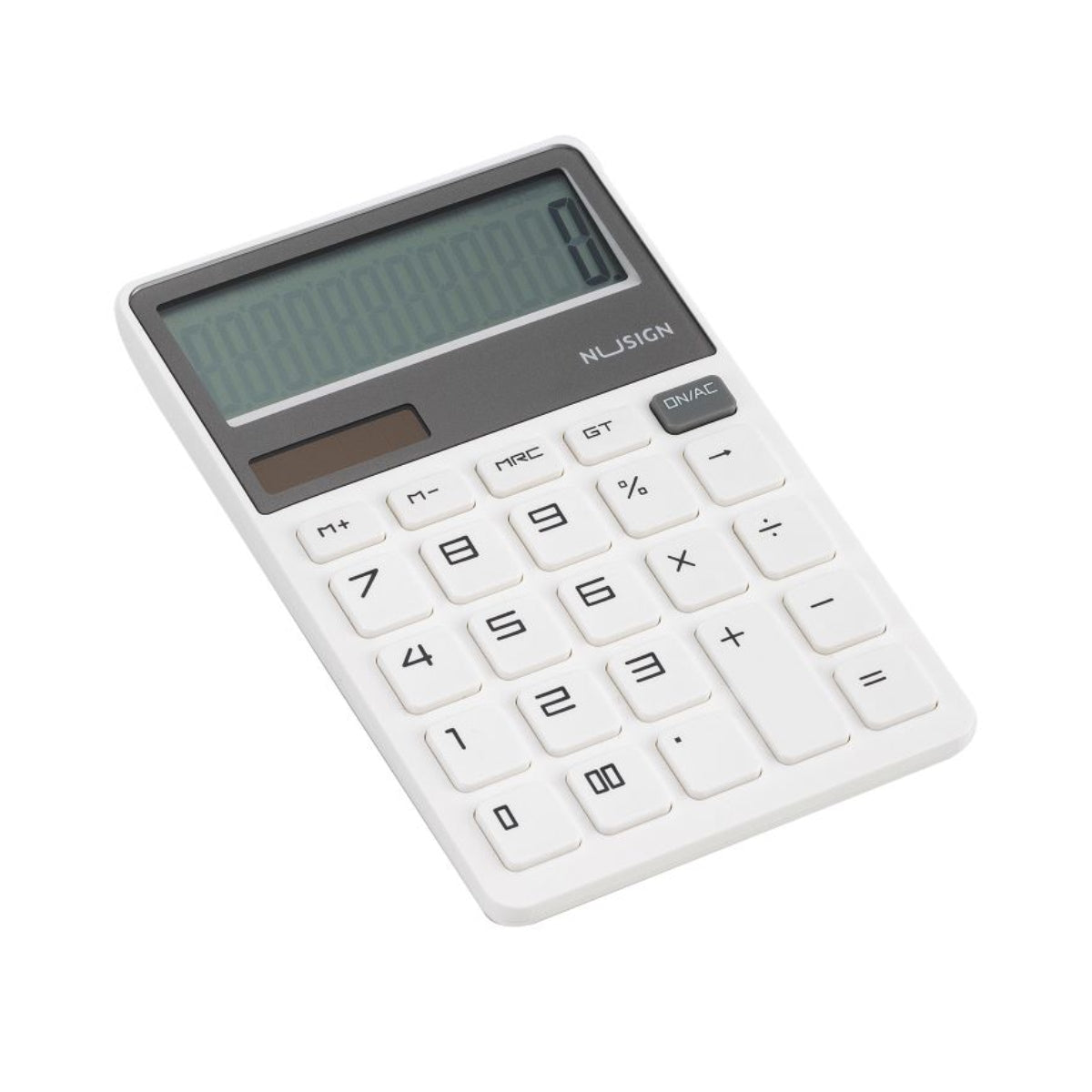 DELI NUSIGN CALCULATOR 12 DIGIT DUAL POWER WHITE ENS042