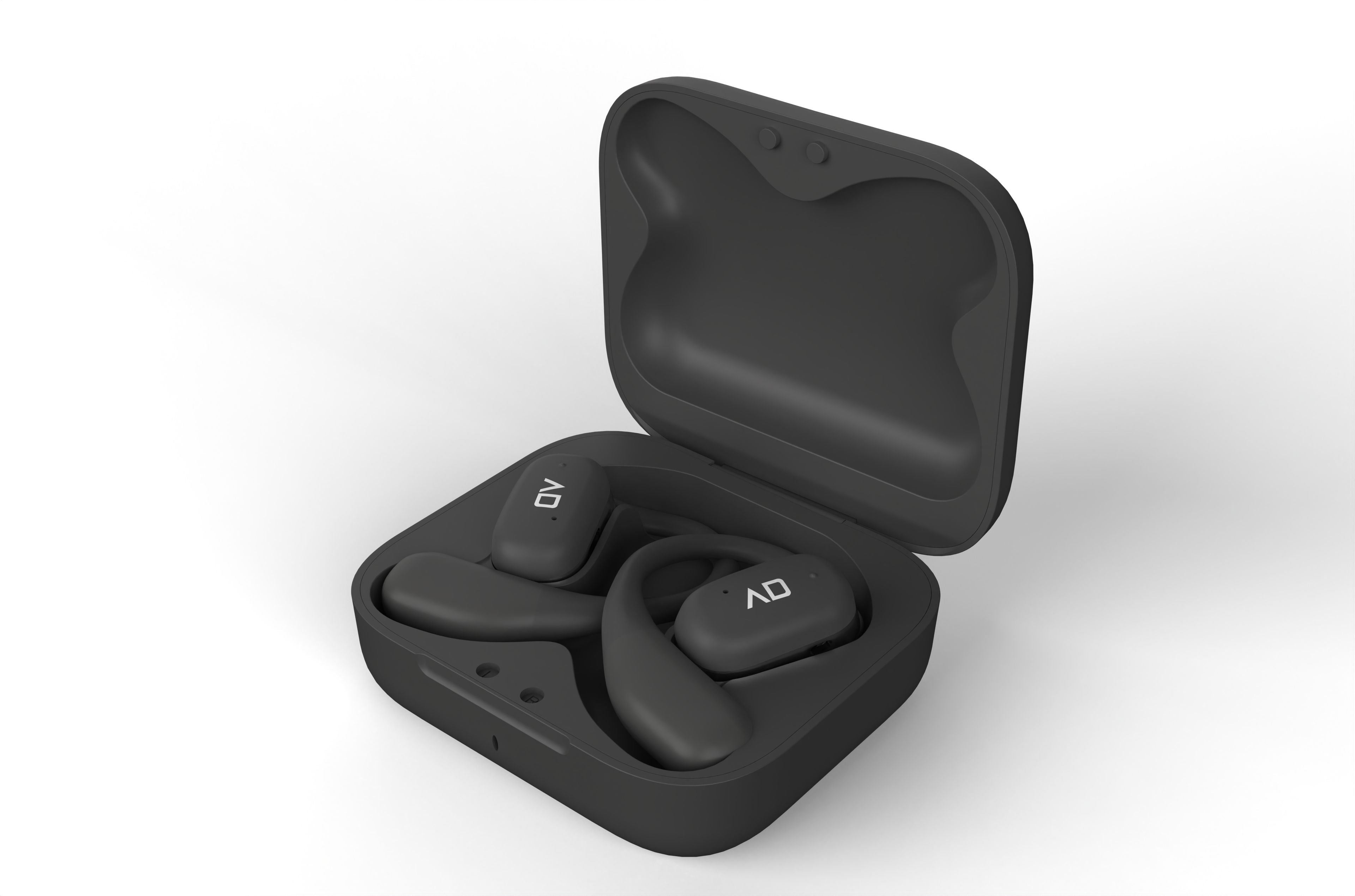 Alpha & Delta Fit Go Open Ear Earphones Black