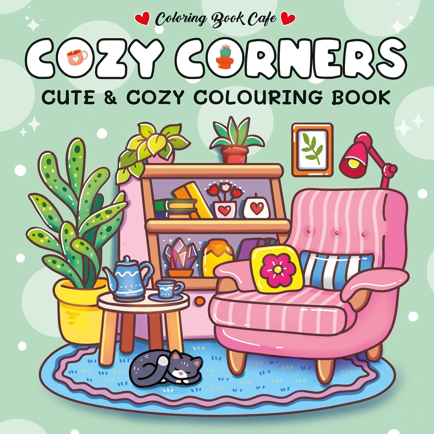 Cozy Corners Cute and Comfy Colouring Book (Paperback)