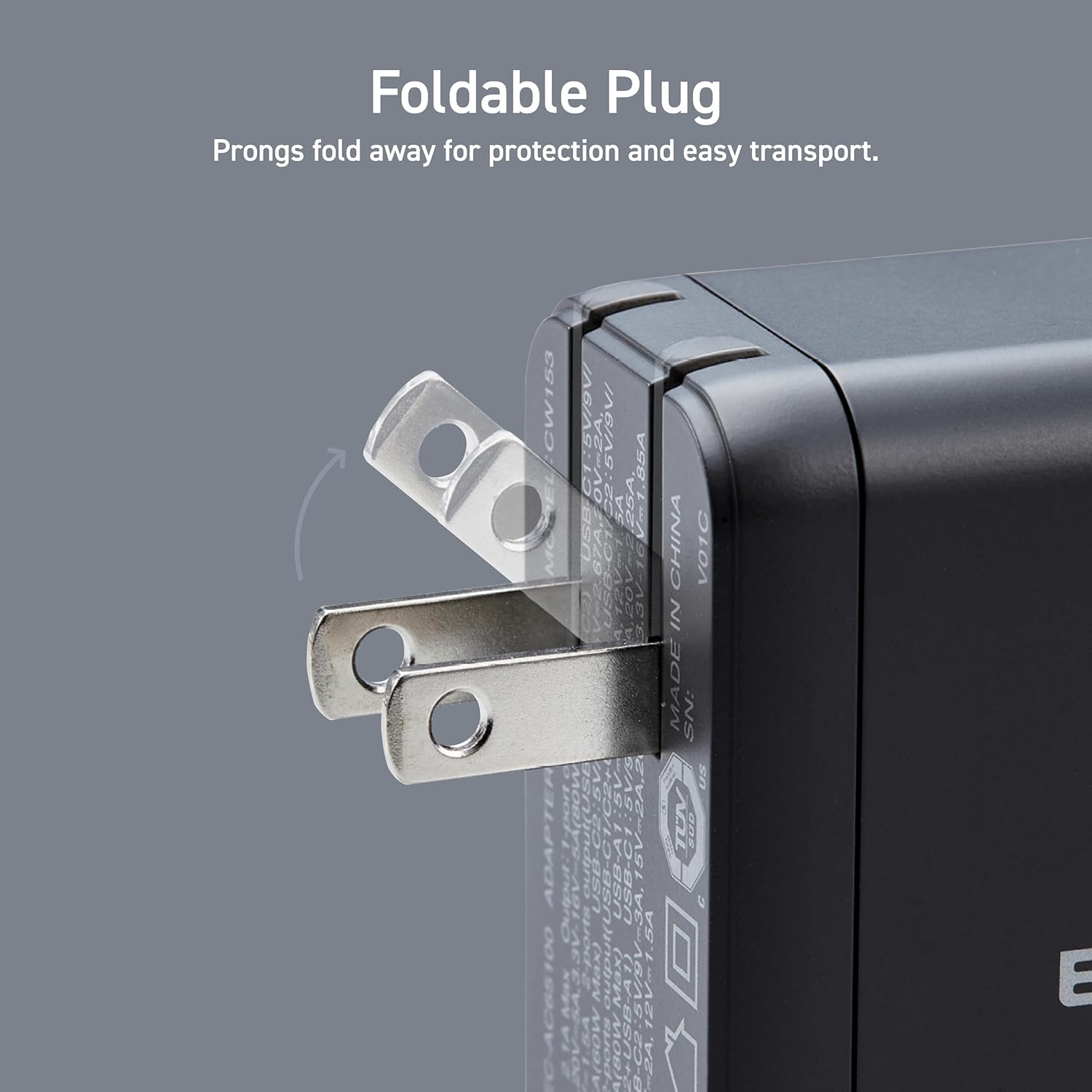 ELECOM 100W USB-C Wall Charger (3-Port)  