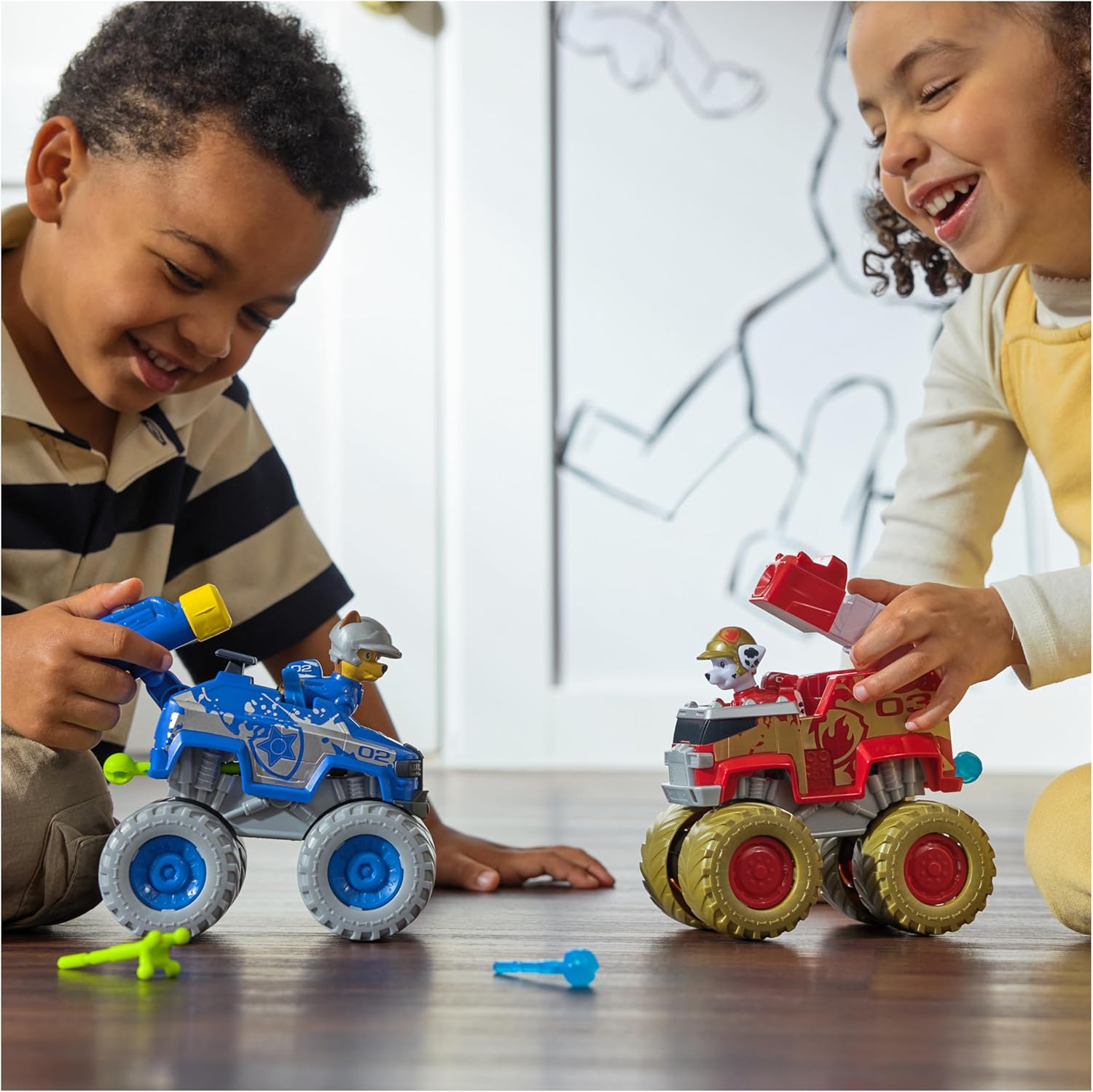PAW PATROL RESCUE WHEELS CHASE N MARSHALL METALLIC TEAM PACK