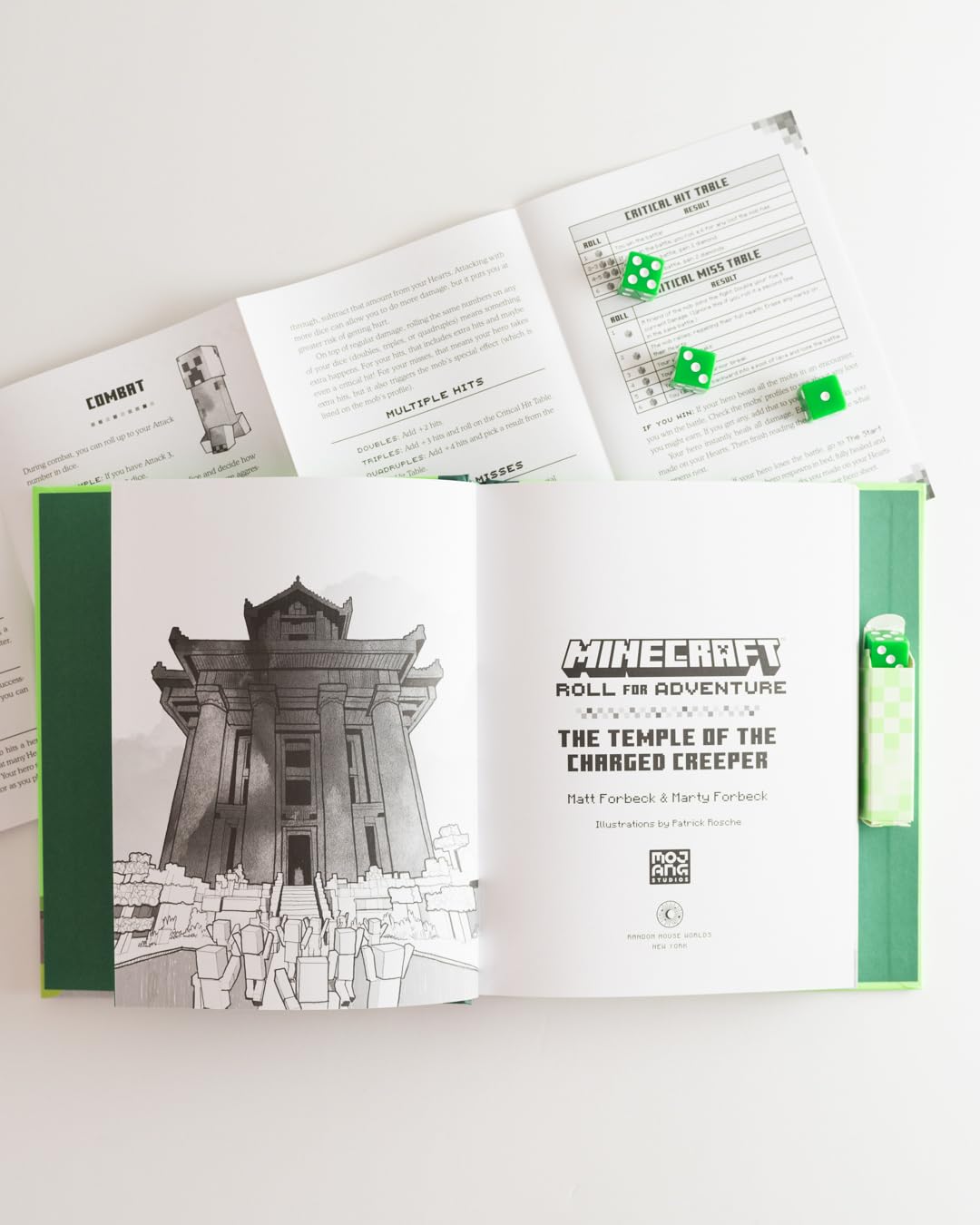 Minecraft: Roll for Adventure: The Temple of the Charged Creeper (Hardcover)