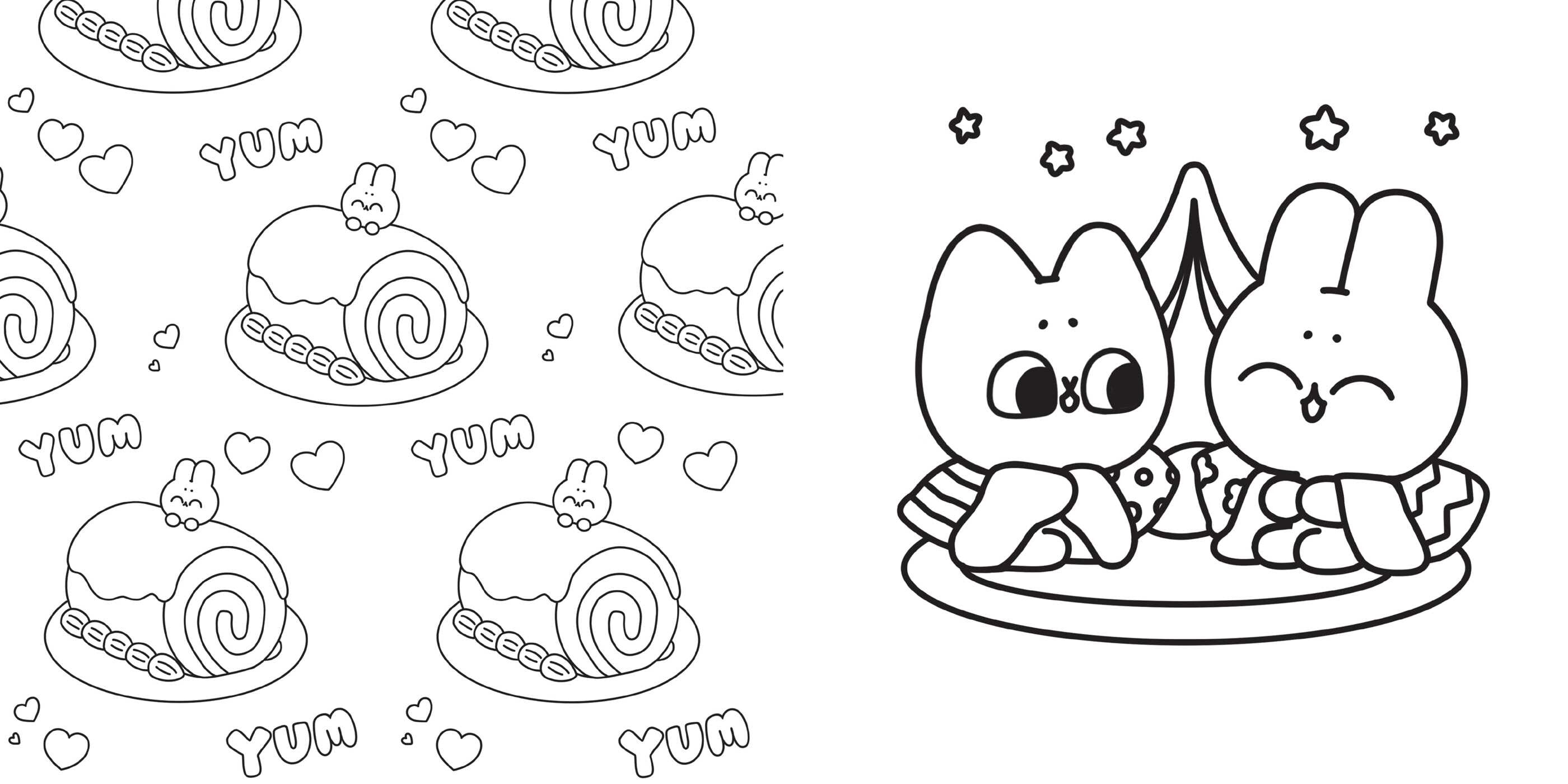Pocket Peaches Sweet & Simple Coloring
