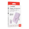 Verbatim 5-in-1 Charge ‘n’ Go 5000mAh Magnetic Wireless Power Bank 1C1L - Purple