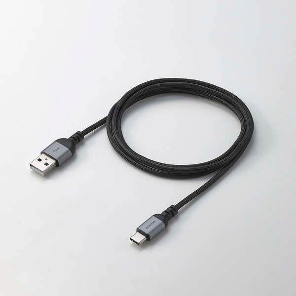 Elecom Braided USB-A to USB-C 15W 1M Black