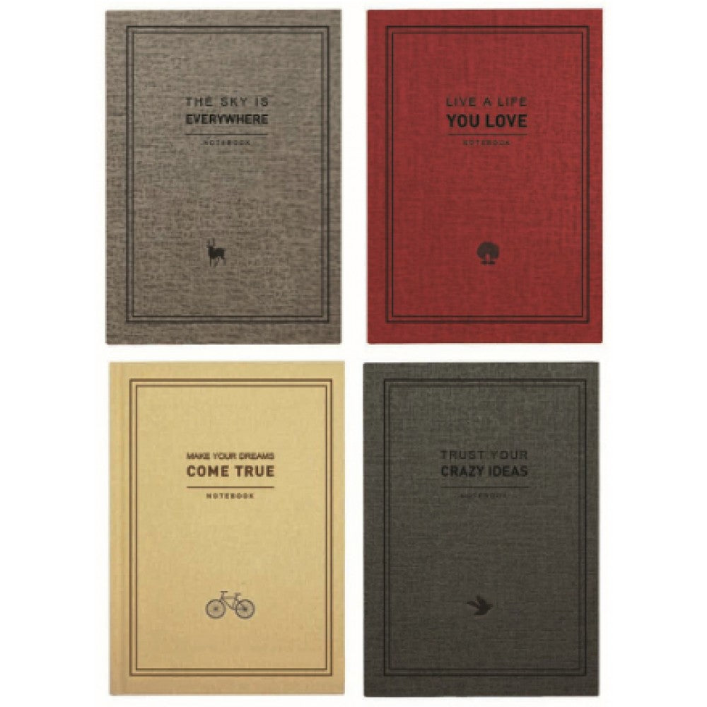 Ecomaz Note Book A5 Ruled 7mm 128sheets 80g (random Colour) Nb2005