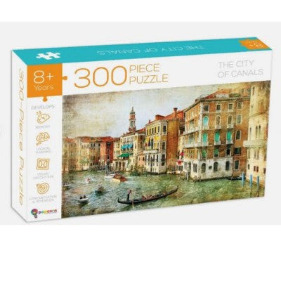 POPCORN GAMES AND PUZZLES 300 PIECE PUZZLE THE CITY OF CANALS
